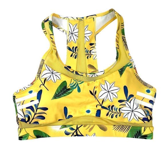 Zyia floral cut out back sport bra Sz L‎ - Picture 1 of 6